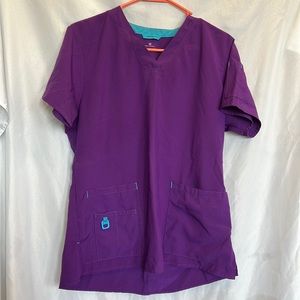 Purple carhartt scrub set